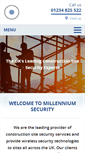 Mobile Screenshot of millenniumsecurity.co.uk