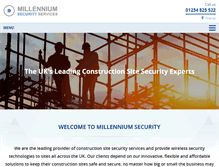 Tablet Screenshot of millenniumsecurity.co.uk